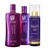 Kit Matizante Sh.Levone300ml Másc. Levone300gr Trivitt Leave In200ml