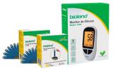 Kit Medidor de Glicose + 125 Fitas para Glicosímetro Bioland Modelo G500