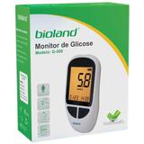 Kit Medidor de Glicose + 175 Fitas para Glicosímetro + 125 Microlancetas - Bioland Modelo G500