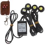 Kit Milha Strobo Controle Sem Fio 4 Pontos Drl Safety Car - Importado