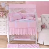 Kit Mini Berço 10 Peças - Charmusse Rosa - Mariana baby confecções