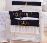 Kit Mini Berço 9 Peças S/ Bala - Urso Encantado - Mariana baby confecções
