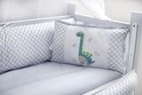 Kit Mini Berço Baby Dino 7 Peças - Brubrelel