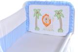 Kit Mini Berço Carinhoso Safári Azul 9 Peças - Bebê Enxovais