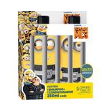 Kit minions prisioneiro - shampoo + cond 250ml + adesivos - Biotropic
