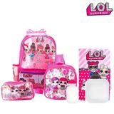 Kit Mochila Infantil Escolar Boneca Lol Surprise C Rodinhas - Mochila escolar