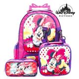 Kit Mochila Infantil Escolar Com Rodinhas Minnie Florida - Mochila escolar