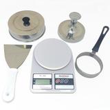 Kit Modeladores de Hambúrguer Ovos Espatula Balança Abafador - Dasshaus
