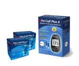 Kit Monitor de Glicose + 2 Caixas de Tira Teste On Call Plus II - Brand