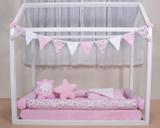Kit Montessoriano 9 peças 100 Algodão Ovelhinha Rosa - I9 baby