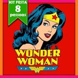 Kit Mulher Maravilha 08 Pessoas - Festabox