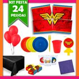 Kit Mulher Maravilha 24 Pessoas - Festabox