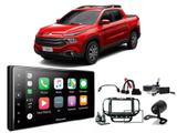 Kit Multimidia Pioneer SPH-DA138TV c/ Mold 2 din + Câm Ré + Chicotes + Interface p/ Fiat Toro 16/19