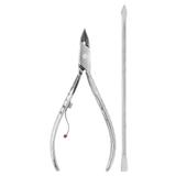 Kit MUNDIAL Inox Alicate Cutícula 778/E + Espátula Dupla 371/C