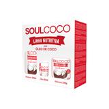 Kit Nutritivo Soul Coco Retrô Cosméticos Caixa - 3 Produtos