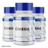Kit Óleo de Peixe 1000mg (Ômega 3) 3 frascos de 120caps - Unicpharma