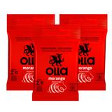 Kit Olla Preservativo Sabor Morango 3uni. Com 3 Packs