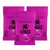 Kit Olla Preservativo Sabor Uva 3uni. Com 3 Packs
