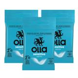 Kit Olla Preservativo Sensitive 3uni. Com 3 Packs