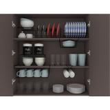 Kit Organizador Armário Cozinha Xícara Prato Aço 3 Un - Dicarlo