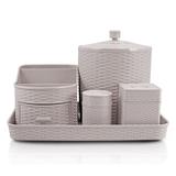 Kit Organizador com Tampa 5 peças Bandeja Gaveta - Jacki design