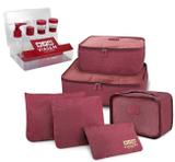 Kit Organizador De Malas 6 Pçs + Kit Frascos De Viagem - Jacki design