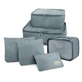 Kit Organizador de Malas 6 Peças - Cinza - Jacki Design