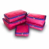 Kit organizador de malas Rosa 5 peças - Vb home