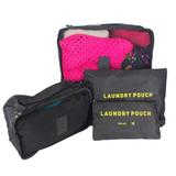 Kit Organizador de Viagem com 04 Peças - Preto - Interponte