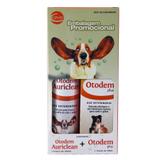 Kit Otodem Plus + Otodem Auriclean Ceva Otites Cães e Gatos