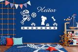 Kit Painel de Parede Brinquedos em MDF Branco - 12 - Madre decor