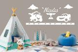 Kit Painel de Parede Carros em MDF Branco - 11 - Madre decor