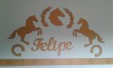 Kit Painel de Parede Completo Cavalos Country MDF CRU - Fabricação própria