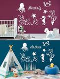 Kit Painel de Parede Fundo do Mar em MDF Branco - 14 - Madre decor