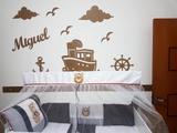 Kit Painel de Parede Marinheiro Completo Personalizado MDF CRU - Fabricação própria