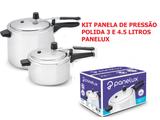 Kit Panela de Pressão 3 e 4.5 litros polida Panelux