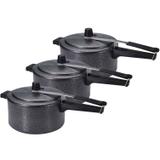 Kit Panela de pressão com 3 peças de 3 litros Craquelada - Asj
