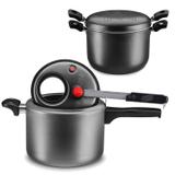 Kit Panela Pressão 4,5l Grafite e Espagueteira Grafite MTA