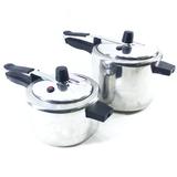 Kit panelas de pressão polida 4,5 litros e 2,5 litros - Lares