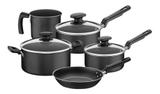 Kit Panelas Preto Tampa Vidro Antiaderente Tramontina - 5un - Tramontiina