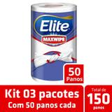 Kit Pano de Limpeza Reutilizável Elite Maxwipe 150 Panos