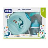 Kit Papa 6m+ Prato Térmico Colher Copo Menino Chicco 162002