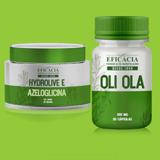 Kit para acne - Cápsulas de Oli-ola + Gel-creme de Hydrolive e Azeloglicina - Farmácia eficácia