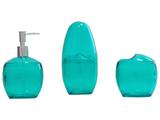 Kit para Banheiro 3 Peças Verde Coza - Spoom 99190/4129