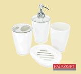 Kit para banheiro 4 peças branco - Importação