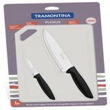 Kit Para Carnes E Legumes 3 Peças Preto 23498014 Tramontina
