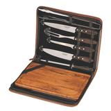 Kit para churrasco 8 peças Tramontina Polywood 21198/965 - Castanho