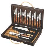 Kit para Churrasco com 17 Peças e Estojo Polywood Carvalho Tramontina