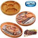 Kit para Churrasco com 3 Bandejas Gamelas em Bambu Mor