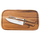 Kit para churrasco forjado cabo natural polywood com tábua de madeira 3 peças - tamontina - Tramontina